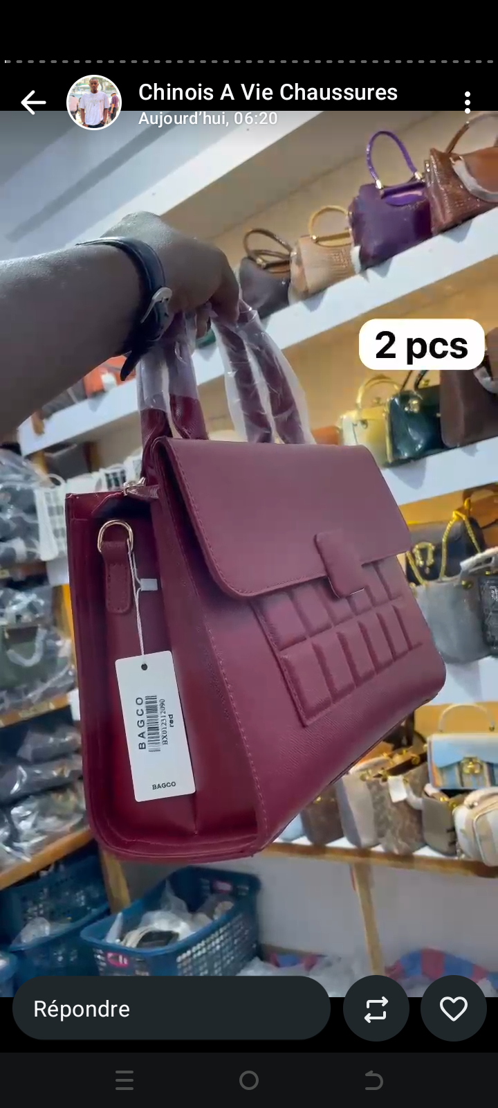 Vignette 5 : Sac de sortie moyen de bonne qualité
